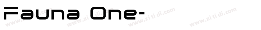 Fauna One字体转换